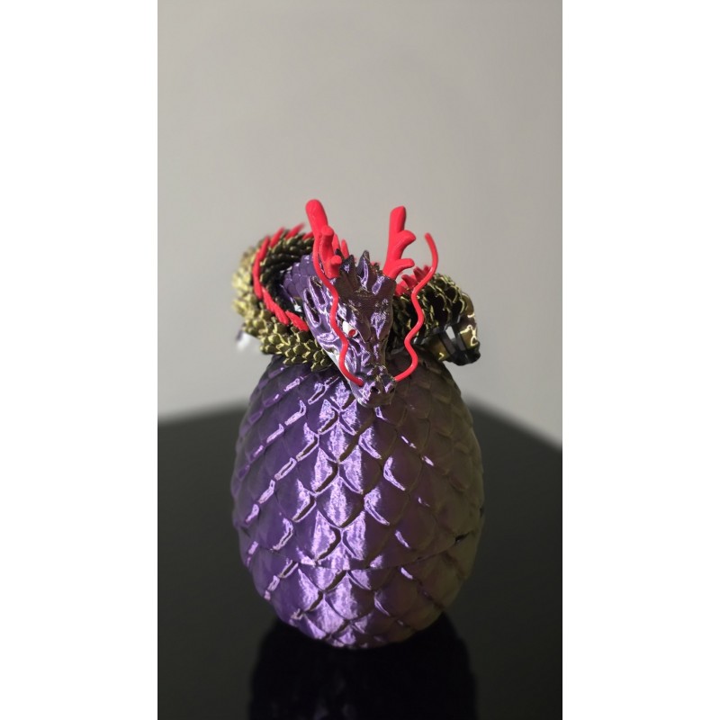DRAKORIA Smok z Jajem – Magiczny Brelok Fantasy | PrestigePrint3D