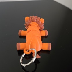 Brelok Lew Grzywek – Król Dżungli w Twojej Kieszeni | PrestigePrint3D