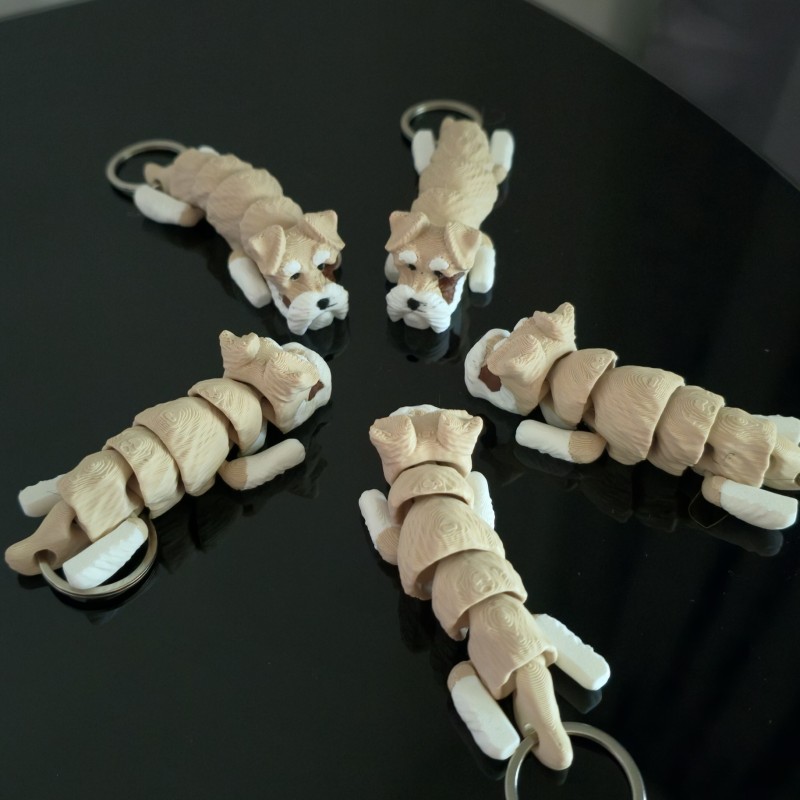 Brelok Riko Rozrabiak – uroczy piesek 3D | PrestigePrint3D