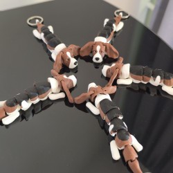 Uszaty Henio – brelok basset hound 3D | PrestigePrint3D