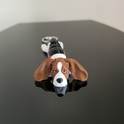 Uszaty Henio – brelok basset hound 3D | PrestigePrint3D