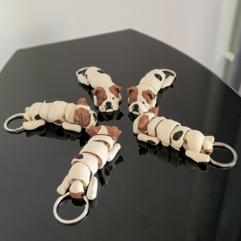 Buldog Szefunio – brelok 3D | PrestigePrint3D