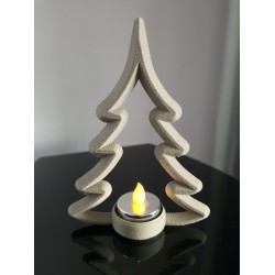 Choinka Silent Night – ozdobna choinka 3D z lampką LED | PrestigePrint3D