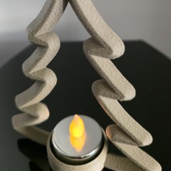 Choinka Silent Night – ozdobna choinka 3D z lampką LED | PrestigePrint3D