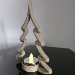 Choinka Silent Night – ozdobna choinka 3D z lampką LED | PrestigePrint3D