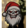 Santa Skull – Mroczny Mikołaj | Ozdoba świąteczna 3D 40,5×30 cm | PrestigePrint3D