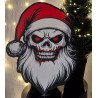 Santa Skull – Mroczny Mikołaj | Ozdoba świąteczna 3D 40,5×30 cm | PrestigePrint3D