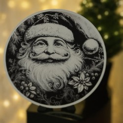 Mikołaj Vintage – ozdoba świąteczna Ø33 cm | PrestigePrint3D