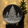 Zimowy Las – ozdoba świąteczna Ø34 cm | Dekoracja 3D | PrestigePrint3D