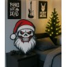 Santa Skull – Mroczny Mikołaj | Ozdoba świąteczna 3D 40,5×30 cm | PrestigePrint3D
