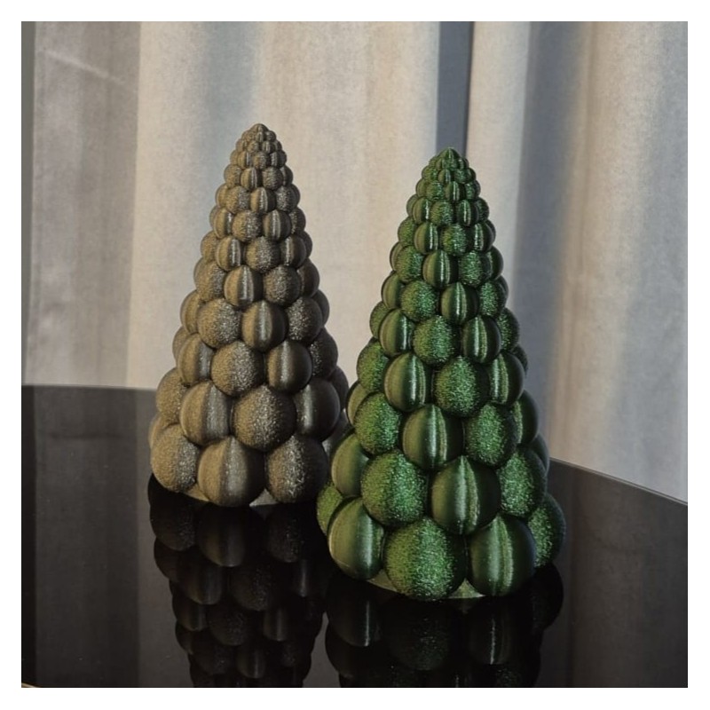 Choinka Bubble Tree 14,5 cm – ozdoba świąteczna 3D z PLA | PrestigePrint3D