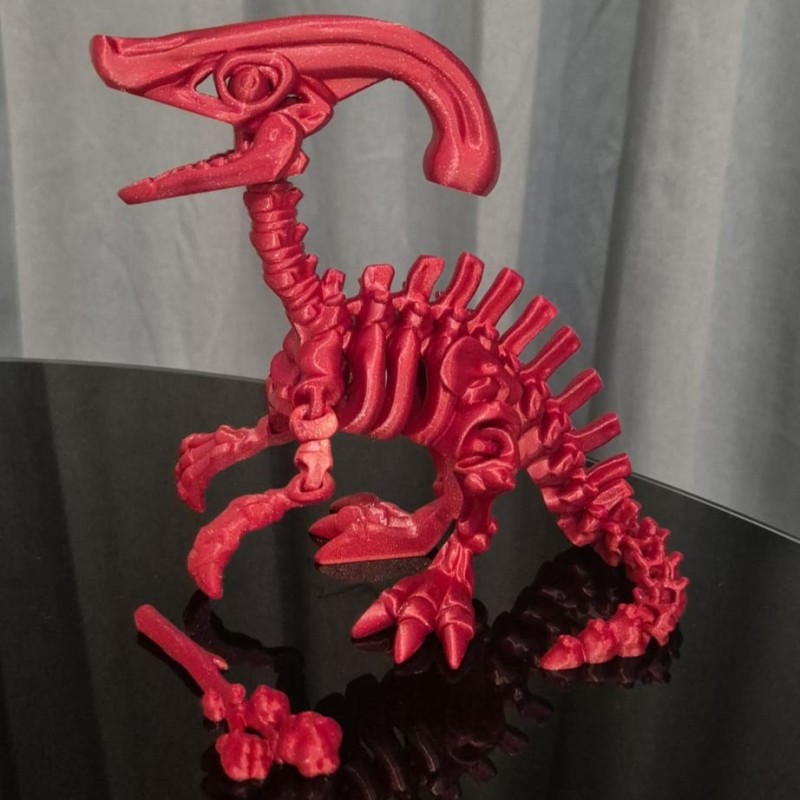 Flexi Szkieletor Parazaurolof – ruchomy dinozaur 3D 22 cm | PrestigePrint3D