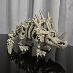 Flexi Szkieletor Styracosaurus – ruchomy dinozaur 3D 22 cm | PrestigePrint3D