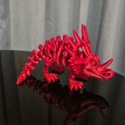 Flexi Szkieletor Styracosaurus – ruchomy dinozaur 3D 22 cm | PrestigePrint3D
