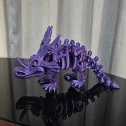 Flexi Szkieletor Styracosaurus – ruchomy dinozaur 3D 22 cm | PrestigePrint3D