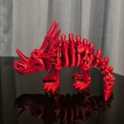 Flexi Szkieletor Styracosaurus – ruchomy dinozaur 3D 22 cm | PrestigePrint3D