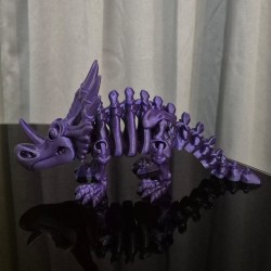 Flexi Szkieletor Styracosaurus – ruchomy dinozaur 3D 22 cm | PrestigePrint3D