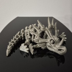 Flexi Szkieletor Styracosaurus – ruchomy dinozaur 3D 22 cm | PrestigePrint3D