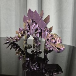 Flexi Szkieletor Stegosaurus – ruchomy dinozaur 3D 25 cm | PrestigePrint3D