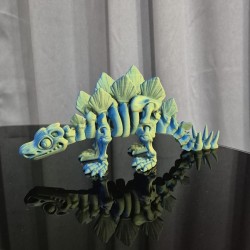 Flexi Szkieletor Stegosaurus – ruchomy dinozaur 3D 25 cm | PrestigePrint3D