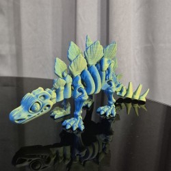 Flexi Szkieletor Stegosaurus – ruchomy dinozaur 3D 25 cm | PrestigePrint3D