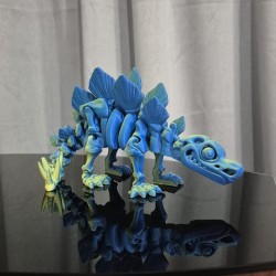 Flexi Szkieletor Stegosaurus – ruchomy dinozaur 3D 25 cm | PrestigePrint3D