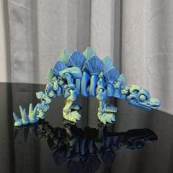 Flexi Szkieletor Stegosaurus – ruchomy dinozaur 3D 25 cm | PrestigePrint3D
