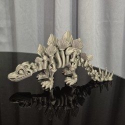 Flexi Szkieletor Stegosaurus – ruchomy dinozaur 3D 25 cm | PrestigePrint3D