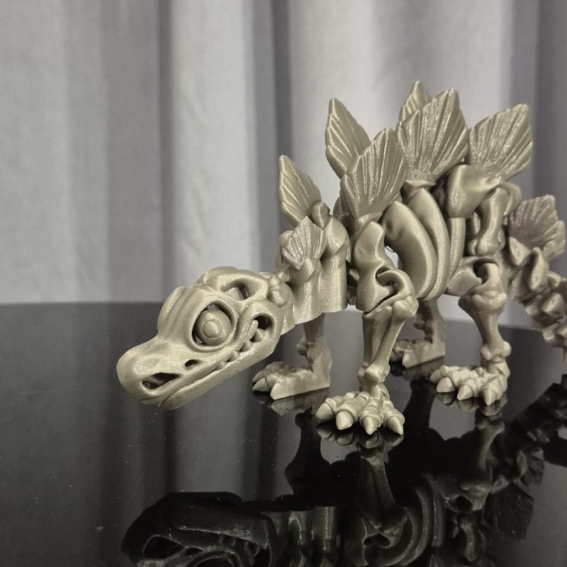 Flexi Szkieletor Stegosaurus – ruchomy dinozaur 3D 25 cm | PrestigePrint3D
