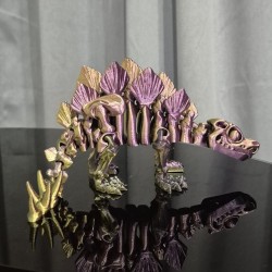 Flexi Szkieletor Stegosaurus – ruchomy dinozaur 3D 25 cm | PrestigePrint3D