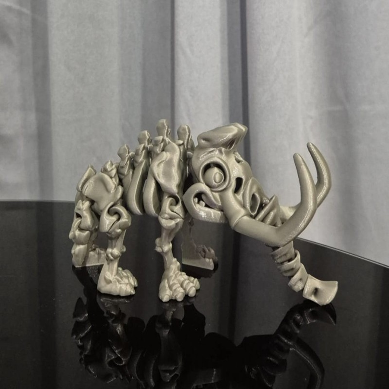 Flexi Szkieletor Mammoth – ruchomy mamut 3D 22,5 cm | PrestigePrint3D