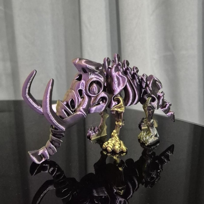 Flexi Szkieletor Mammoth – ruchomy mamut 3D 22,5 cm | PrestigePrint3D